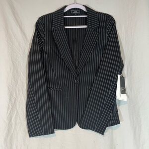 Have Black Pinstripe Women's Blazer